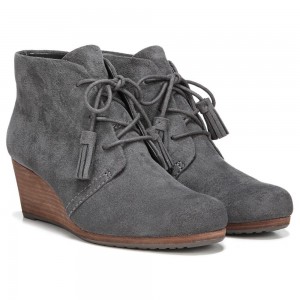 Dr. Scholl's Dakota Wedge Stiefeletten Damen Dunkelgrau | 730261-NFR