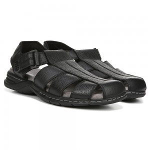 Dr. Scholl's Gaston Sandalen Herren Schwarz | 371489-AFW