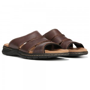 Dr. Scholl's Gordon Rutschen Sie Sandalen Herren Braun | 840156-DLK