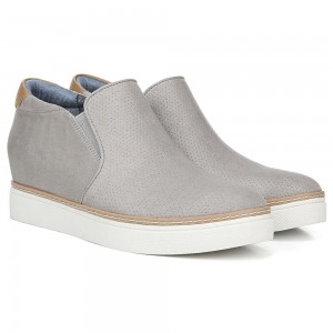 Dr. Scholl's If Only Wedge High Top Sneakers Damen Grau | 026893-LGJ