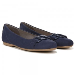 Dr. Scholl's Wexley Adorn Ballerinas Damen Navy | 180732-WQF