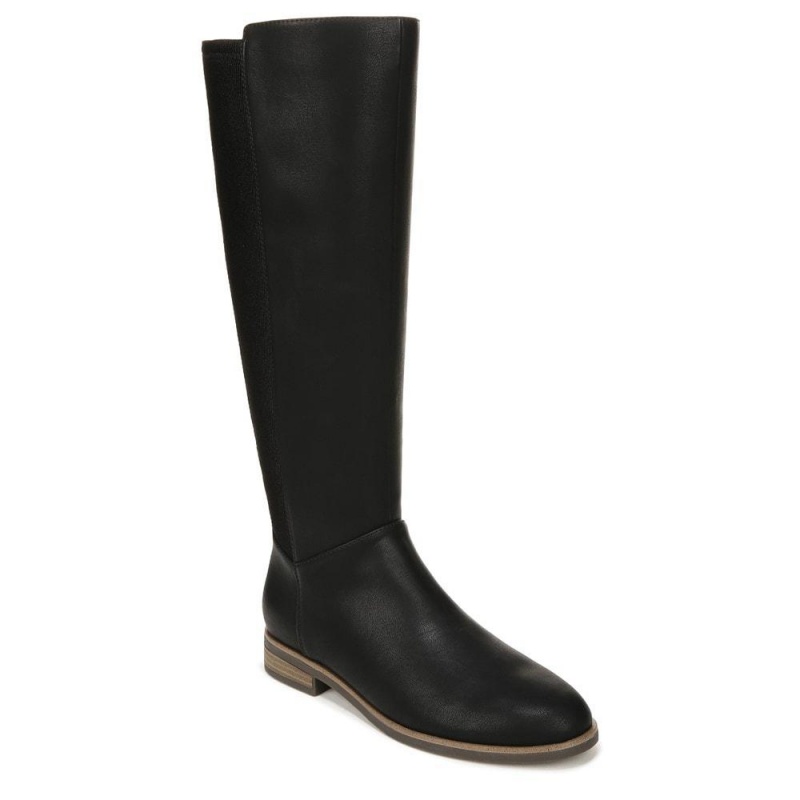 Dr. Scholl's Astir Zip Knee-High Boots Damen Schwarz | 476952-MLO