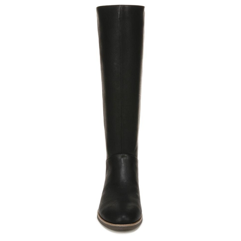 Dr. Scholl's Astir Zip Knee-High Boots Damen Schwarz | 476952-MLO