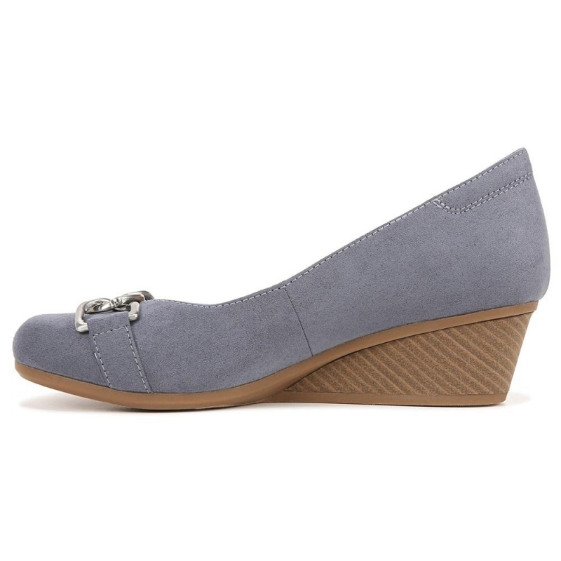 Dr. Scholl's Be Adorned Slip On Keilabsatz Damen Blau | 591378-TME