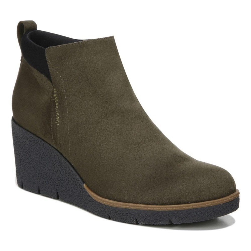 Dr. Scholl's Berklie Wedge Stiefeletten Damen Olivgrün | 013829-MBZ