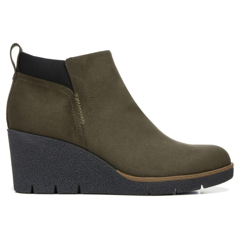 Dr. Scholl's Berklie Wedge Stiefeletten Damen Olivgrün | 013829-MBZ