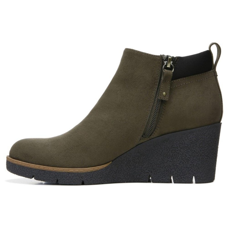 Dr. Scholl's Berklie Wedge Stiefeletten Damen Olivgrün | 013829-MBZ