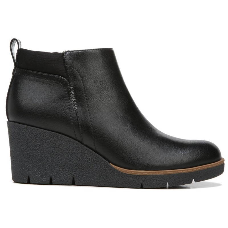 Dr. Scholl's Berklie Wedge Stiefeletten Damen Schwarz | 302769-AZU