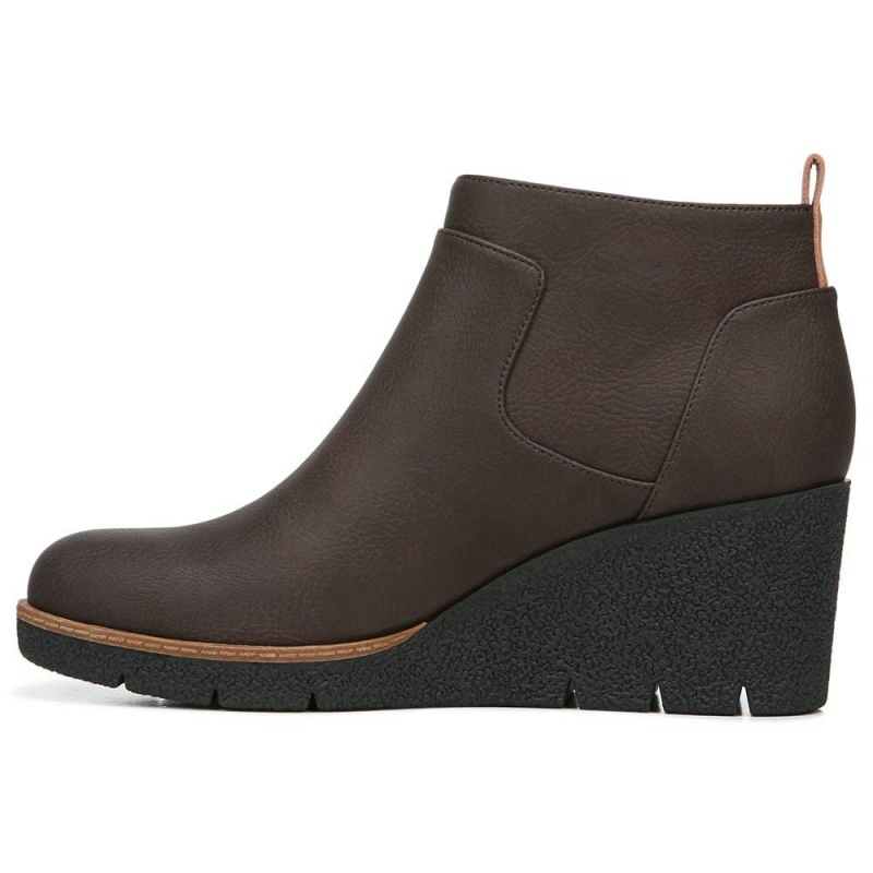 Dr. Scholl's Bianca Wedge Stiefeletten Damen Braun | 274598-ZJL