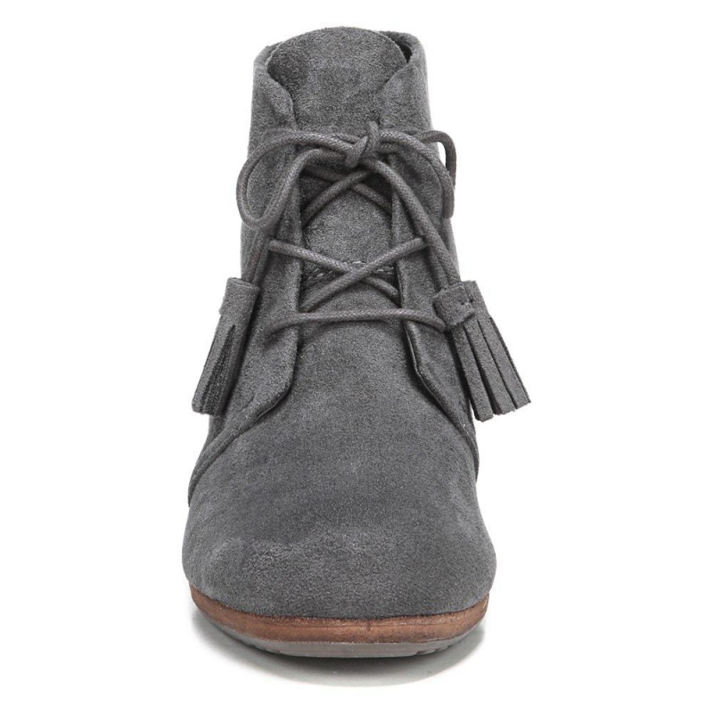 Dr. Scholl's Dakota Wedge Stiefeletten Damen Dunkelgrau | 730261-NFR