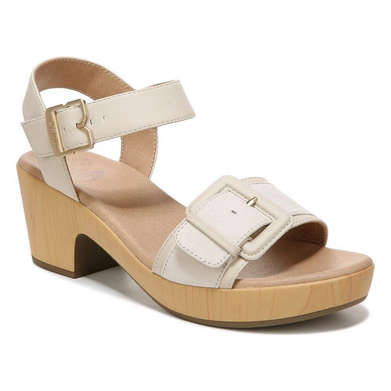 Dr. Scholl's Felicity Too Block Heel Plateausandalen Damen Beige | 980421-TAH