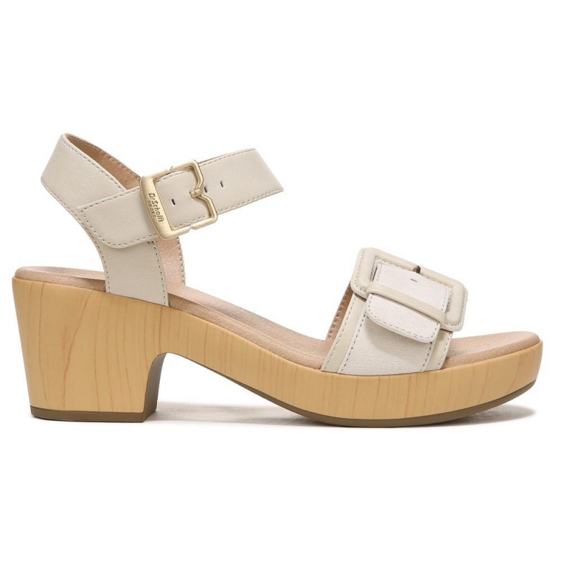 Dr. Scholl's Felicity Too Block Heel Plateausandalen Damen Beige | 980421-TAH