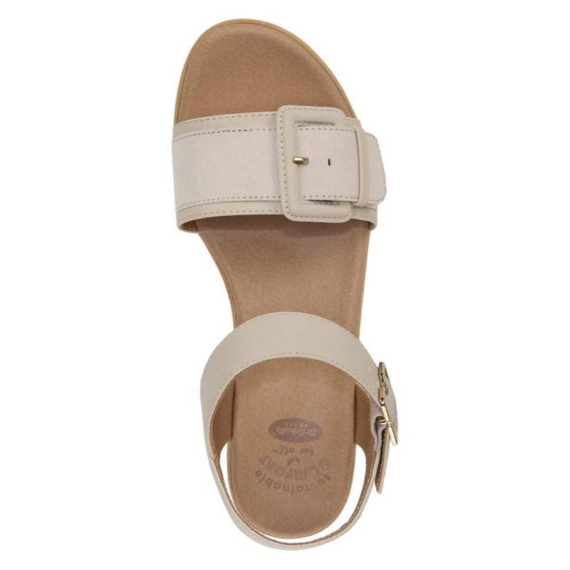 Dr. Scholl's Felicity Too Block Heel Plateausandalen Damen Beige | 980421-TAH