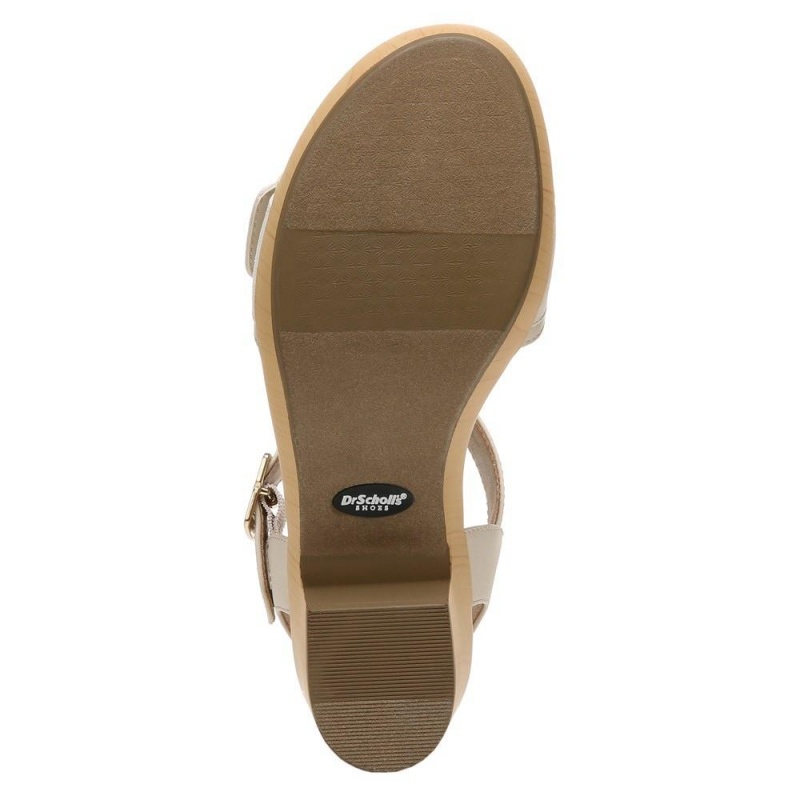 Dr. Scholl's Felicity Too Block Heel Plateausandalen Damen Beige | 980421-TAH