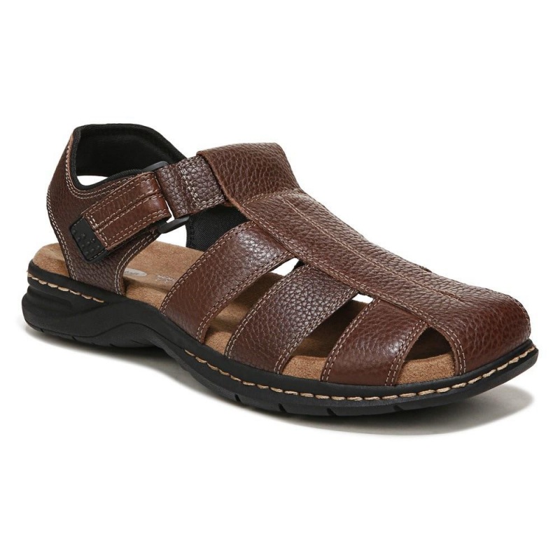 Dr. Scholl's Gaston Sandalen Herren Braun | 829375-HIC