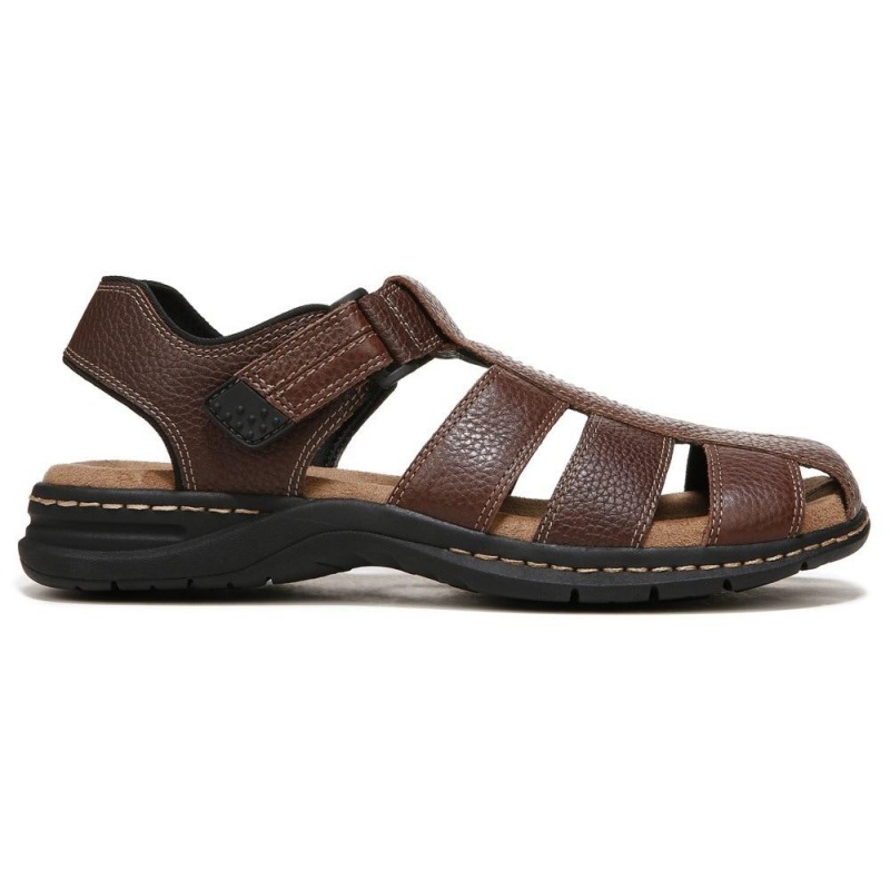 Dr. Scholl's Gaston Sandalen Herren Braun | 829375-HIC