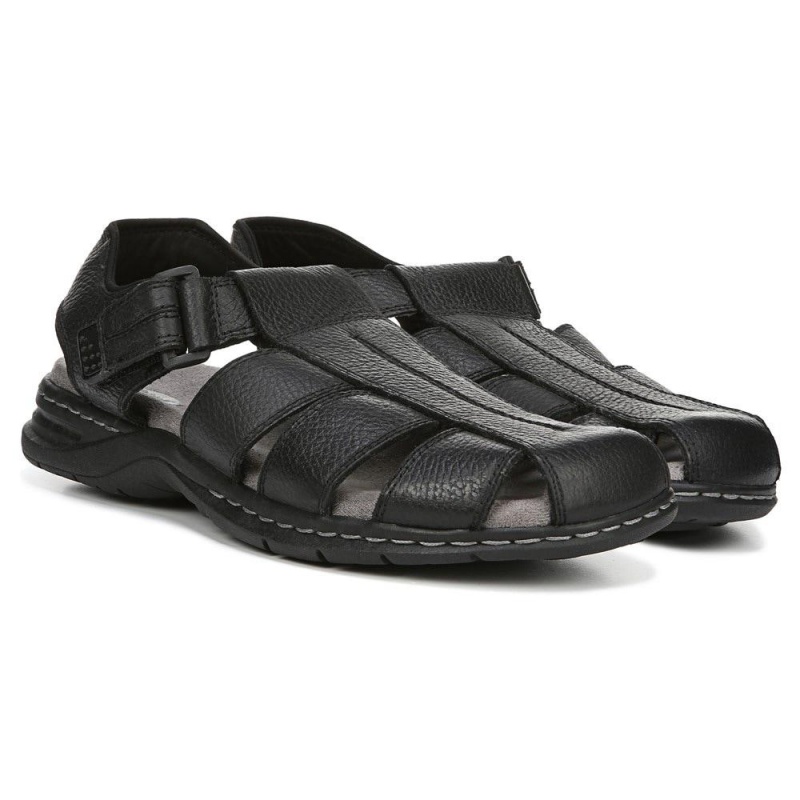 Dr. Scholl\'s Gaston Sandalen Herren Schwarz | 371489-AFW