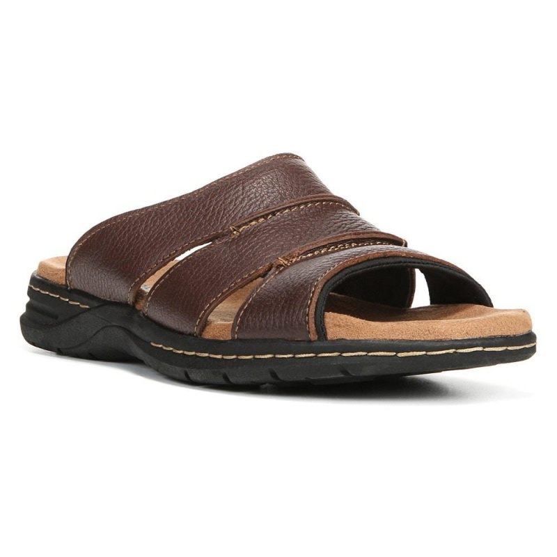 Dr. Scholl's Gordon Rutschen Sie Sandalen Herren Braun | 840156-DLK