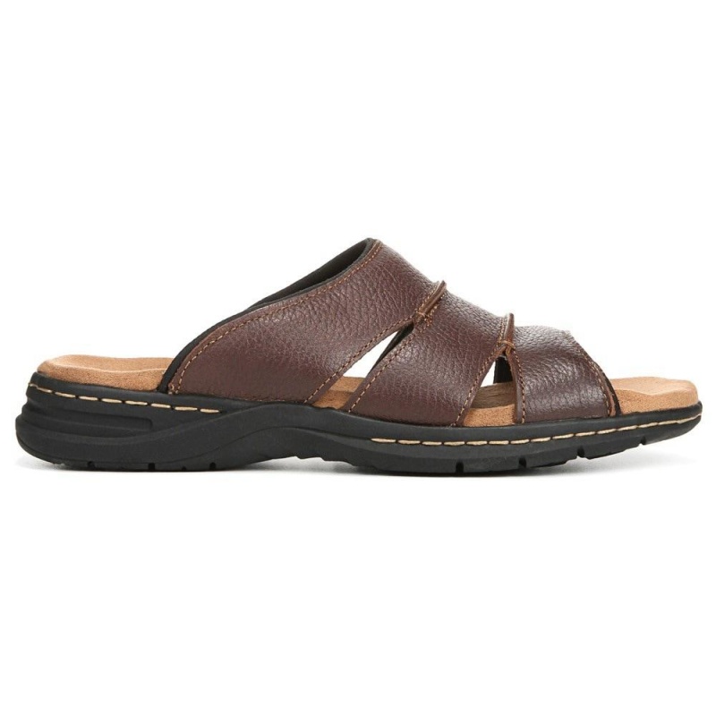 Dr. Scholl's Gordon Rutschen Sie Sandalen Herren Braun | 840156-DLK