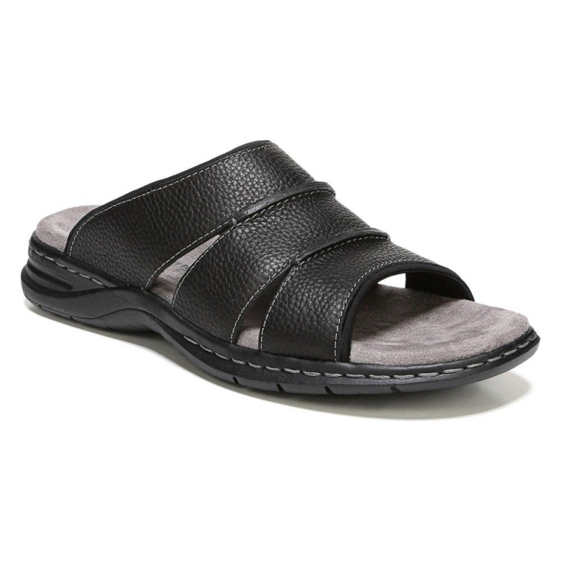 Dr. Scholl's Gordon Rutschen Sie Sandalen Herren Schwarz | 819264-UQV