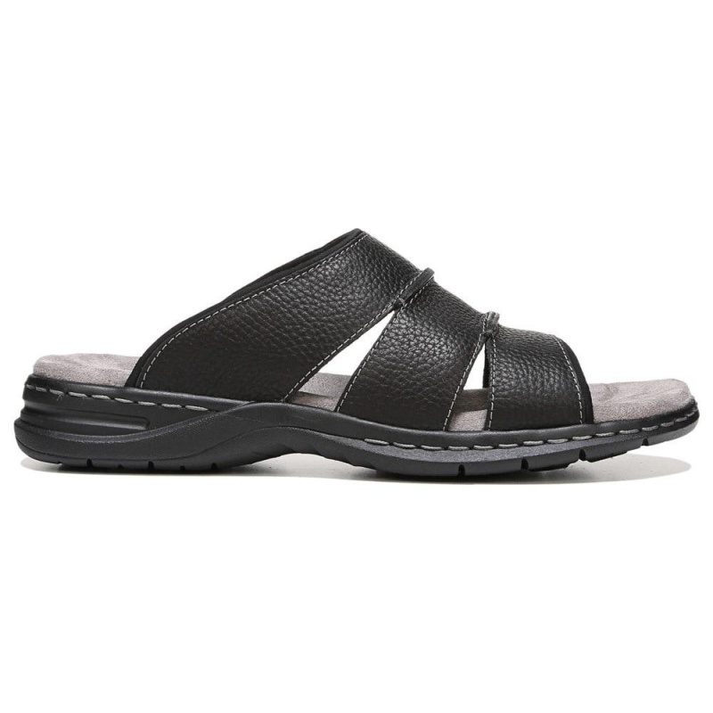 Dr. Scholl's Gordon Rutschen Sie Sandalen Herren Schwarz | 819264-UQV