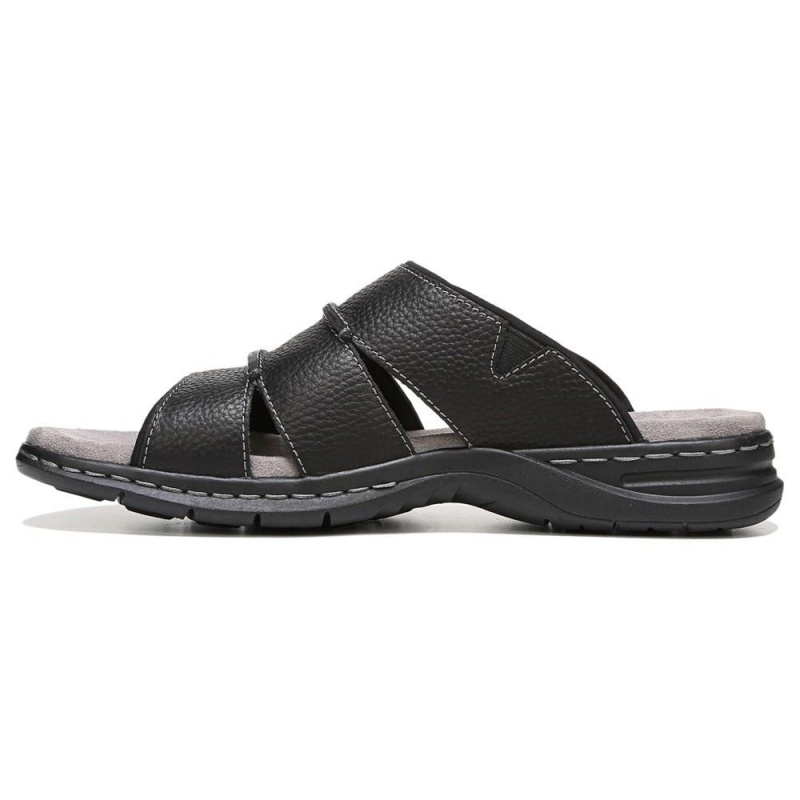 Dr. Scholl's Gordon Rutschen Sie Sandalen Herren Schwarz | 819264-UQV