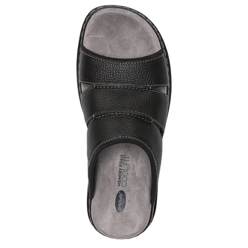 Dr. Scholl's Gordon Rutschen Sie Sandalen Herren Schwarz | 819264-UQV