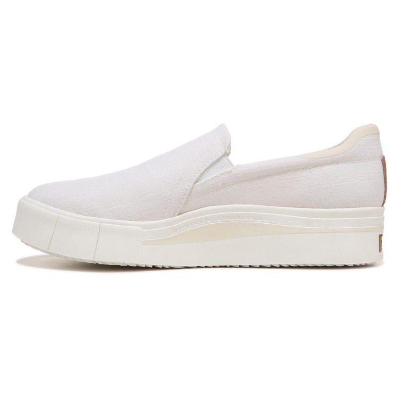 Dr. Scholl's Happiness Lo Slip On Sneakers Damen Weiß | 296358-FQH