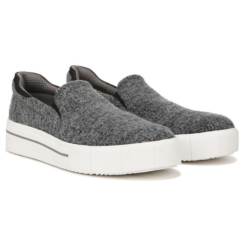 Dr. Scholl\'s Happiness Lo Slip On Sneakers Damen Dunkelgrau | 906145-KJT