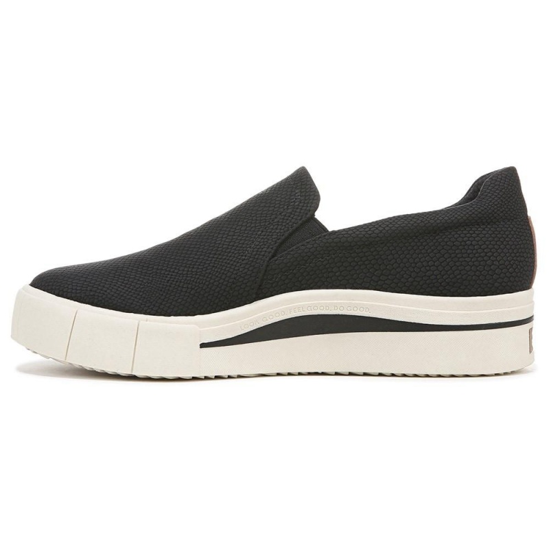 Dr. Scholl's Happiness Lo Slip On Sneakers Damen Schwarz | 129054-QJK