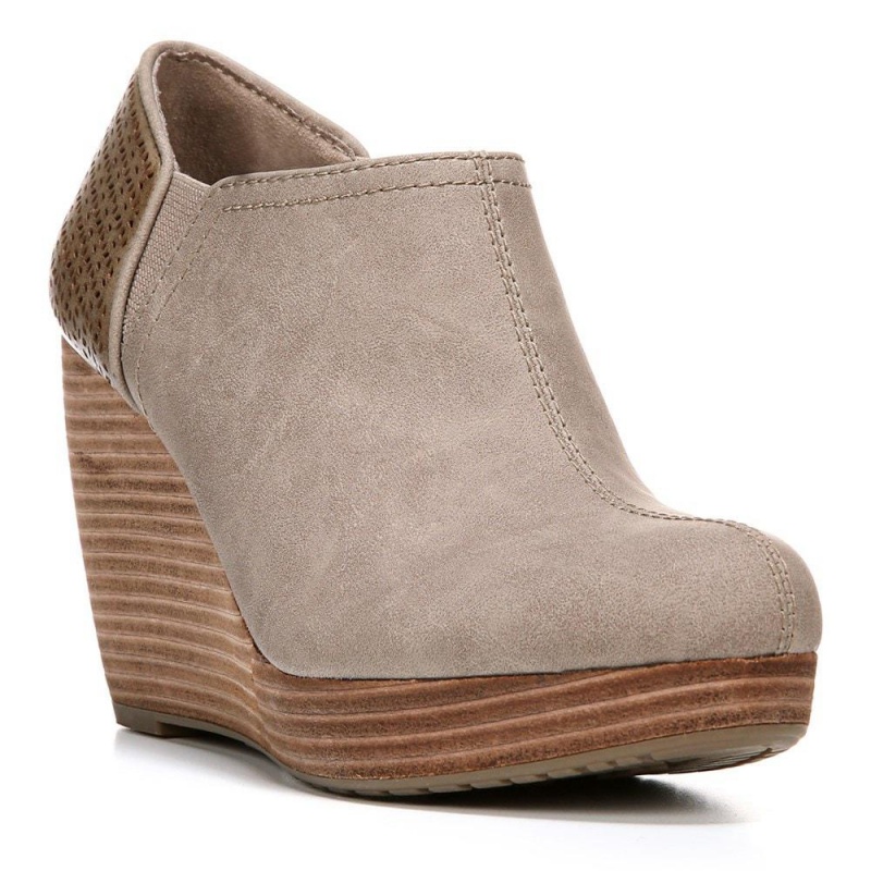 Dr. Scholl's Harlow Wedge Stiefeletten Damen Braun | 738569-RUP