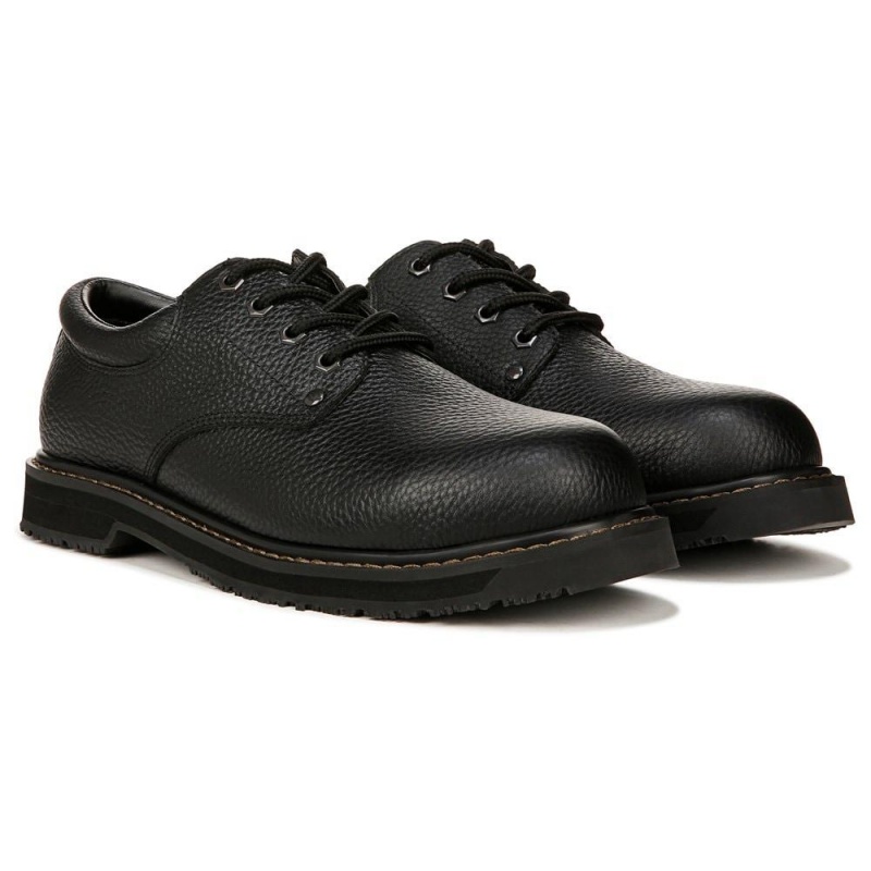 Dr. Scholl\'s Harrington Composite Slip Resistant Oxfords Schuhe Herren Schwarz | 607541-JTP