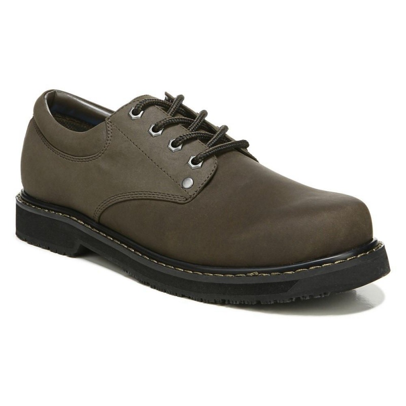 Dr. Scholl's Harrington II Slip Resistant Oxfords Schuhe Herren Braun | 864172-XEZ