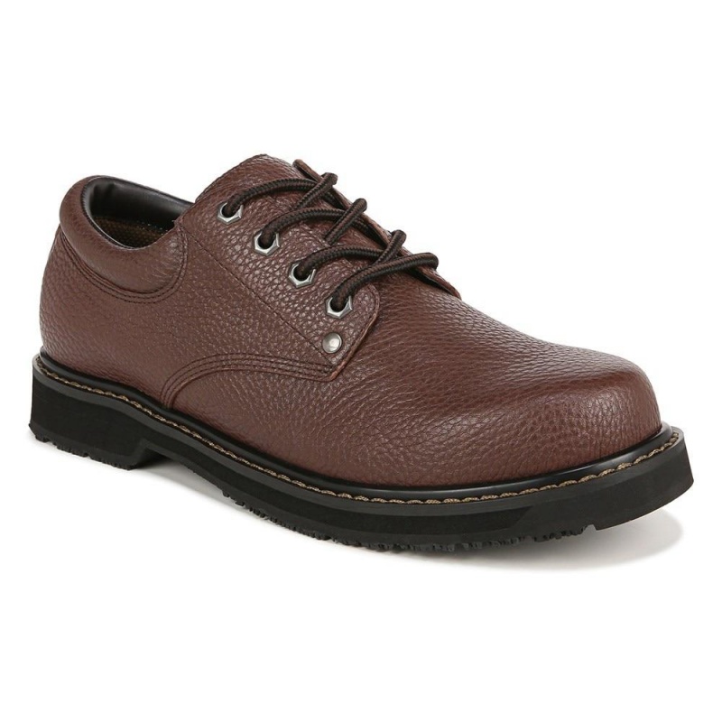 Dr. Scholl's Harrington II Slip Resistant Oxfords Schuhe Herren Braun | 852019-JTF