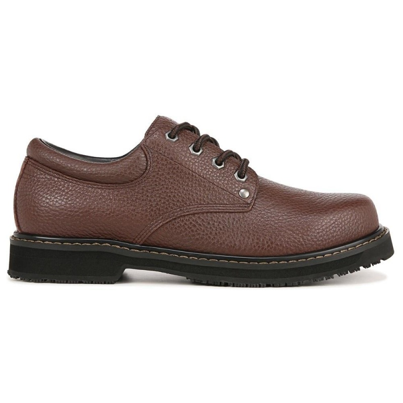 Dr. Scholl's Harrington II Slip Resistant Oxfords Schuhe Herren Braun | 852019-JTF