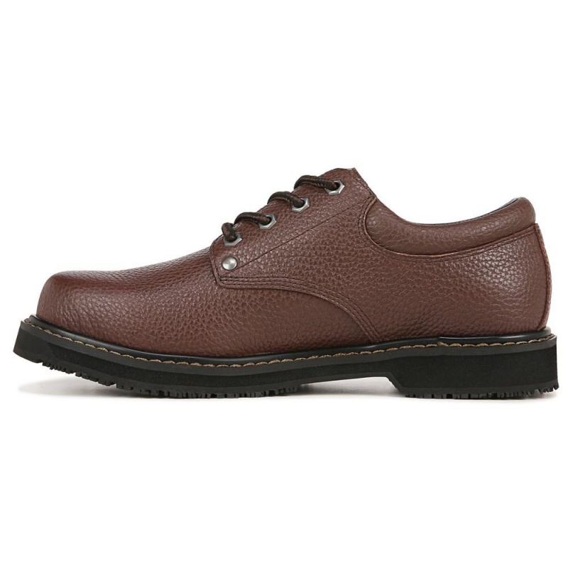 Dr. Scholl's Harrington II Slip Resistant Oxfords Schuhe Herren Braun | 852019-JTF