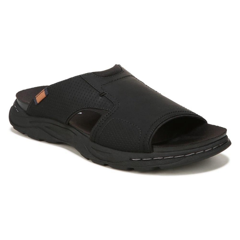 Dr. Scholl's Hawthorne Rutschen Sie Sandalen Herren Schwarz | 859306-NYL