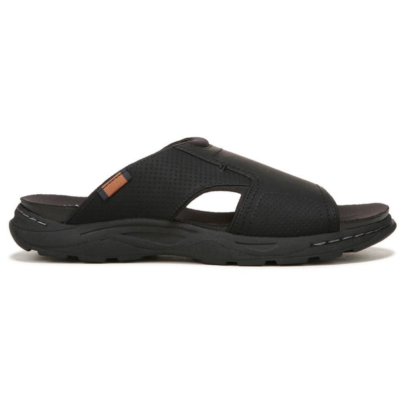 Dr. Scholl's Hawthorne Rutschen Sie Sandalen Herren Schwarz | 859306-NYL