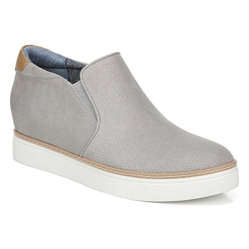 Dr. Scholl's If Only Wedge High Top Sneakers Damen Grau | 026893-LGJ