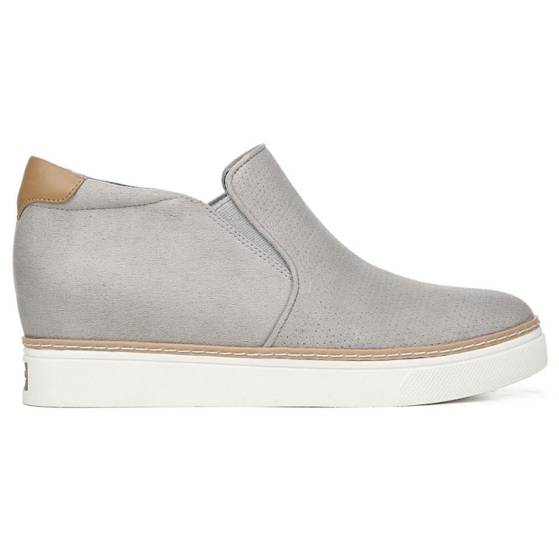 Dr. Scholl's If Only Wedge High Top Sneakers Damen Grau | 026893-LGJ