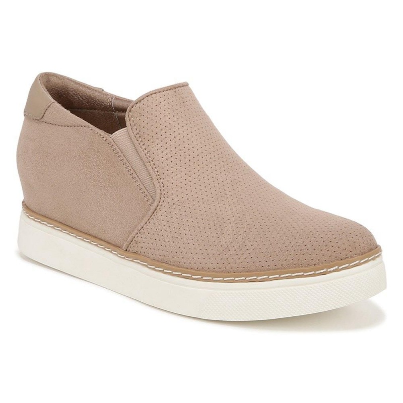 Dr. Scholl's If Only Wedge High Top Sneakers Damen Braun | 613259-XVO