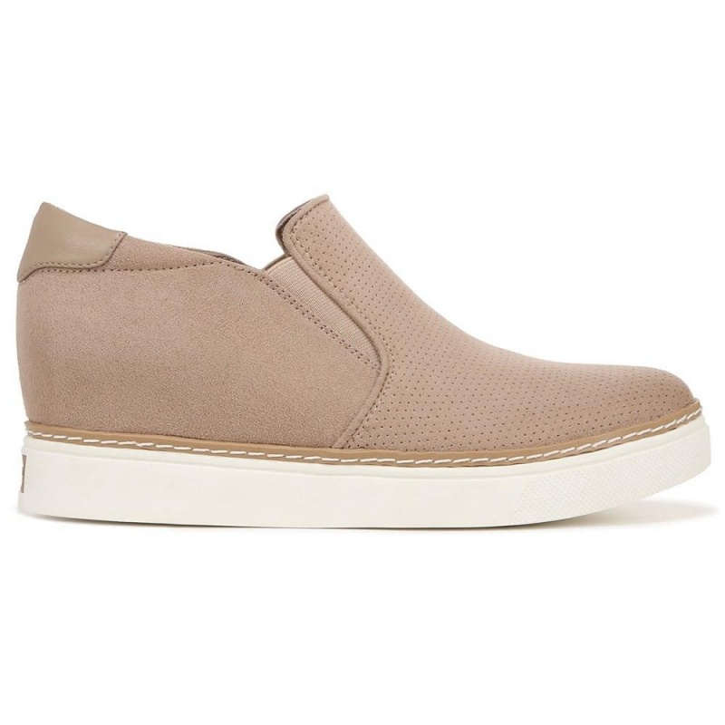 Dr. Scholl's If Only Wedge High Top Sneakers Damen Braun | 613259-XVO