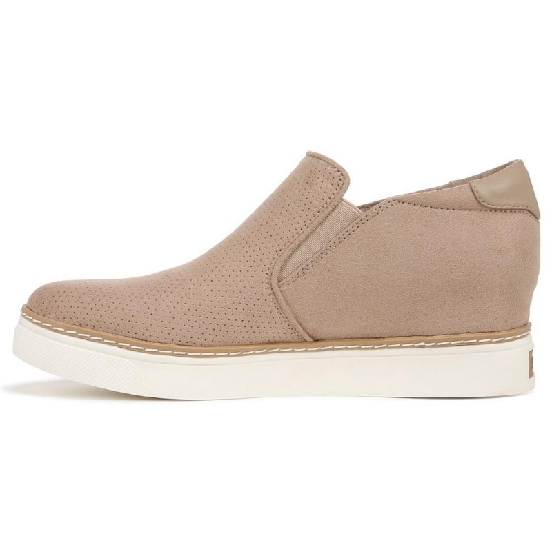 Dr. Scholl's If Only Wedge High Top Sneakers Damen Braun | 613259-XVO