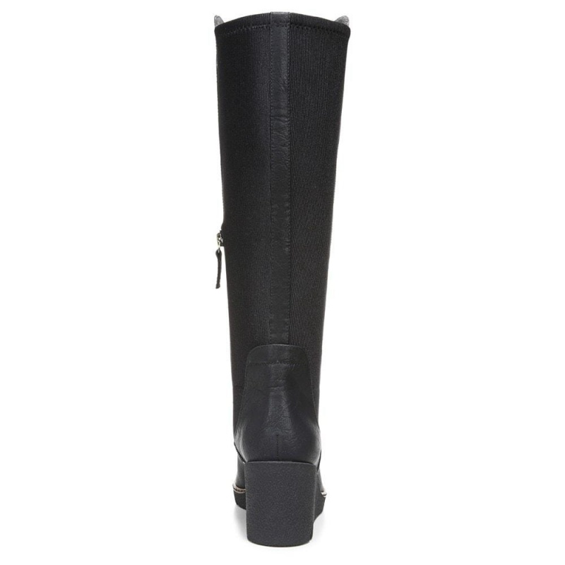 Dr. Scholl's Lindy Knee High Keilstiefel Damen Schwarz | 270145-RJE