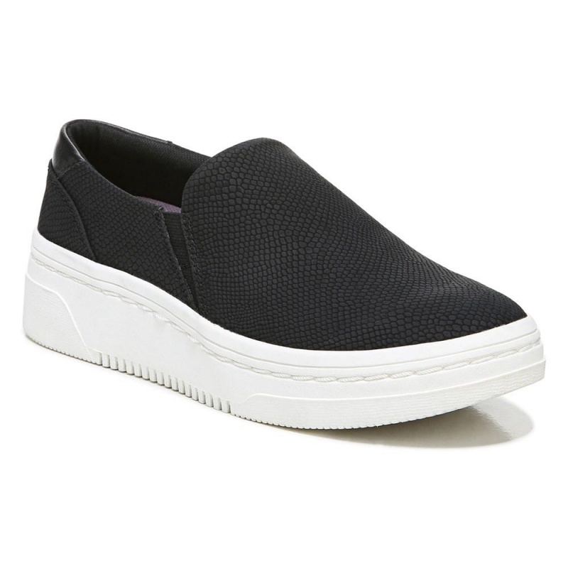 Dr. Scholl's Madison Next Plattform Slip On Sneakers Damen Schwarz Schlangenoptik | 284930-LMT