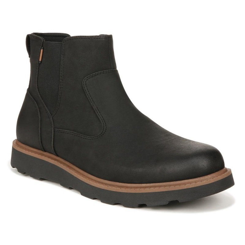 Dr. Scholl's Marcus Chelsea Lug Sole Boots Herren Schwarz | 960418-ZSM