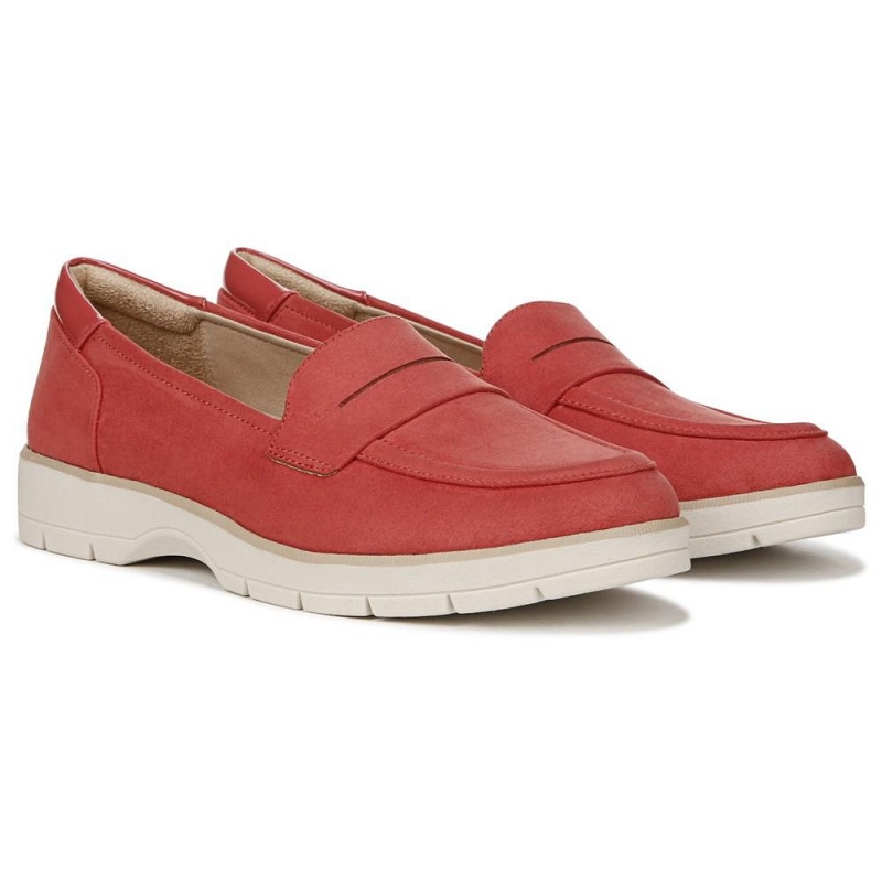 Dr. Scholl\'s Nice Day Medium/Weite Halbschuhe Damen Rot | 789130-LUR