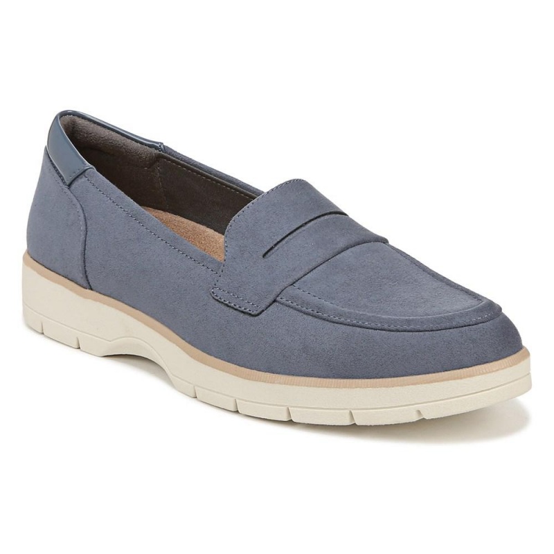 Dr. Scholl's Nice Day Medium/Weite Halbschuhe Damen Blau | 824605-DYX