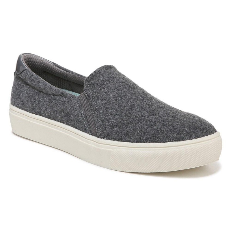 Dr. Scholl's Nova Slip On Sneakers Damen Dunkelgrau | 716035-QHA