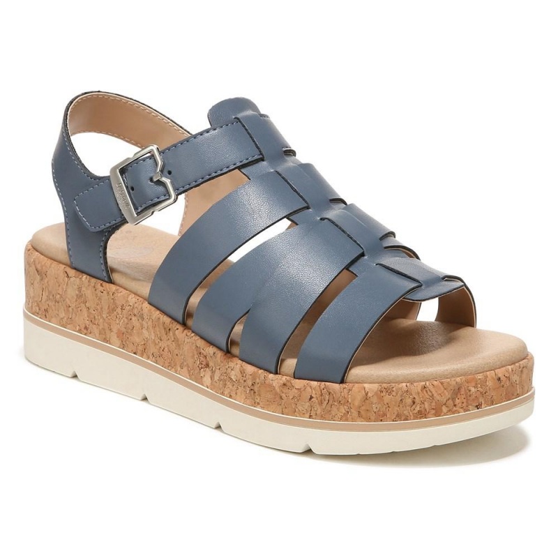 Dr. Scholl's Only You Plateausandalen Damen Blau | 965103-TYF